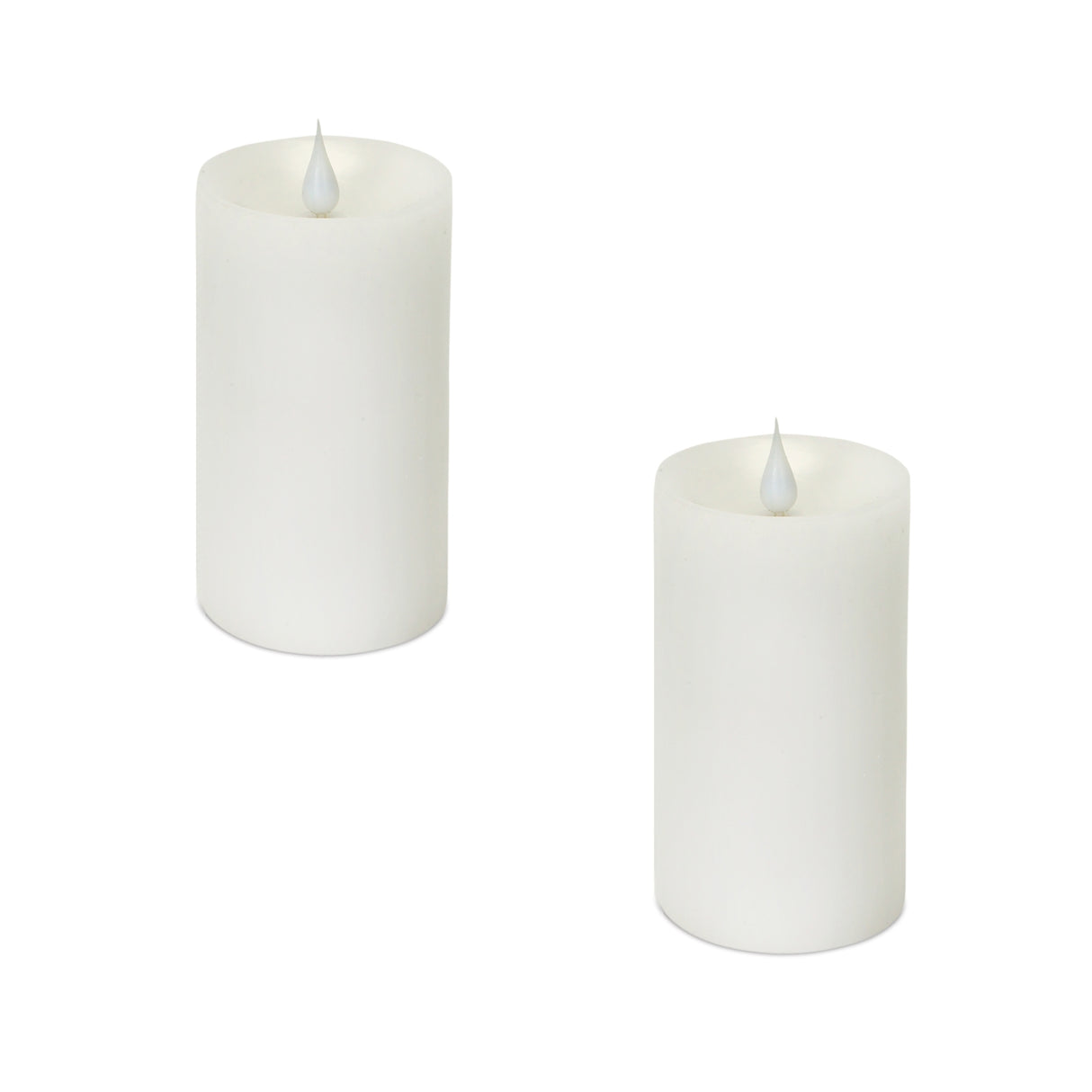 5" Simplux Designer LED Candle with Moving Flame and Remote (Set of 2)