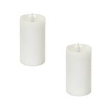 5" Simplux Designer LED Candle with Moving Flame and Remote (Set of 2)