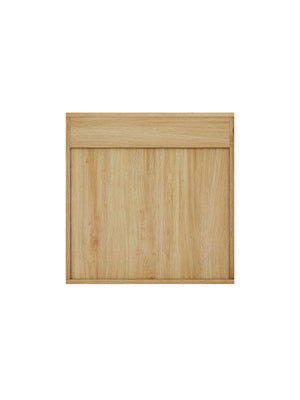 Natural Wood Finish Wall Mounted Mirror Cabinet