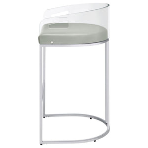 Mello - Upholstered Bar Chair (Set of 2) - Gray