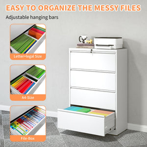 Premium Drawer Metal Lateral File Cabinet With Lock