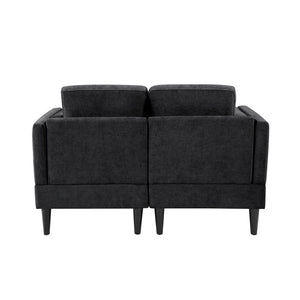 Chaise Lounge Sofa Bed With Dual Layer Armrests For Living Room