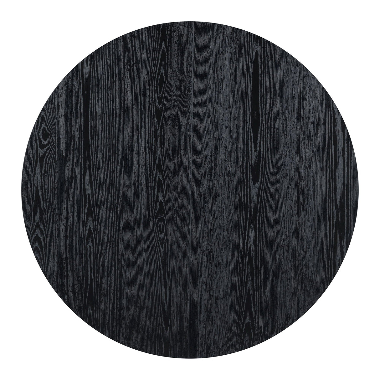 5 Piece Dining Set Extendable Round Table And 4 Chairs - Black / Oak