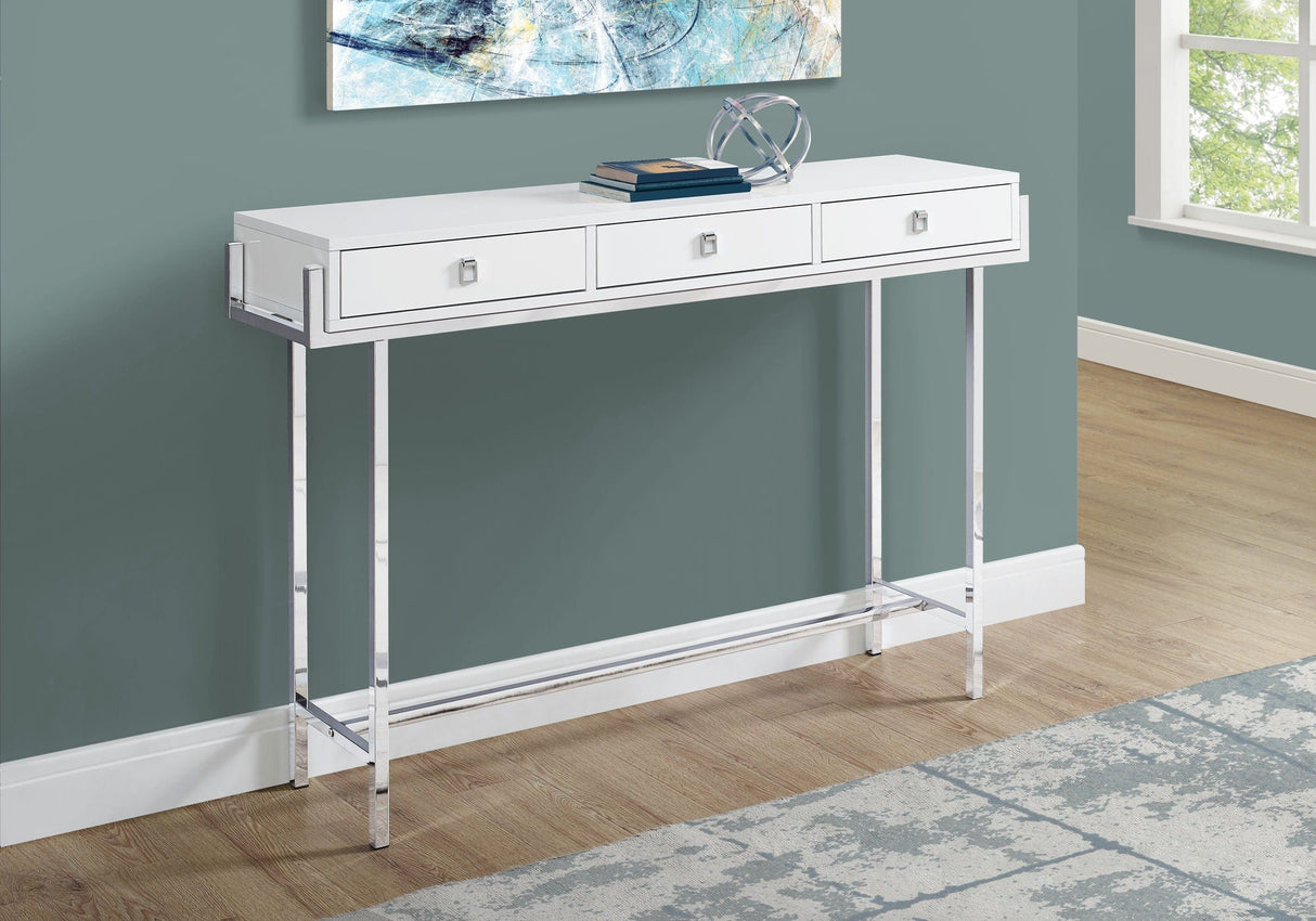 Accent Console Table For Entryway With Storage Drawers