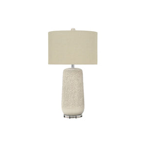 Contemporary Lighting, Table Lamp, Ceramic, Resin - Cream