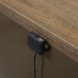 3 Drawer Nightstand With USB - Latte