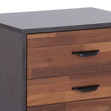Eloy Walnut & Espresso Finish Accent Table