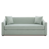 3 Seater Sofa With Wrap Around Armrests And Throw Pillows