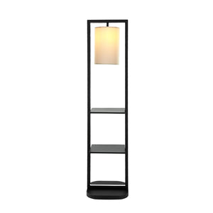 Two Tiered Vertical Shelving Stand with Light