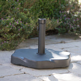 Umbrella Base With Hexagonal Shape - Black