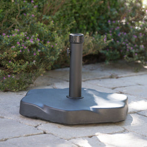 Umbrella Base With Hexagonal Shape - Black