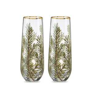 Woodland-Stemless-Champagne-Flute-Set-by-Twine®-Champagne-Glasses