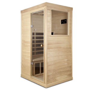 Canadian Hemlock Wood One Person Far Infrared Sauna