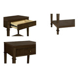 Nightstand with Drawer and Lower Shelf