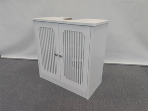 Louvered Double-Door Floor-Standing Bathroom Vanity