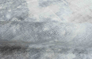 Hand Loom 5x8 Modern Abstract Ivory and Gray Viscose Rug