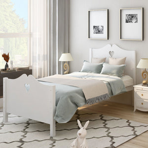 Platform Bed With Slat Support And Headboard And Footboard