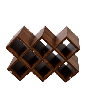 Large Wall Mounted 3 Tier Rustic Bottle Wine Rack