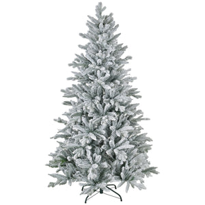 HOMCOM 6ft Snow Flocked Artificial Christmas Tree