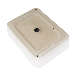 Modern European Design Ceramic Rectangular Vessel Bathroom Sink