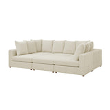 The Haven Six-Piece Modular Corduroy Sectional