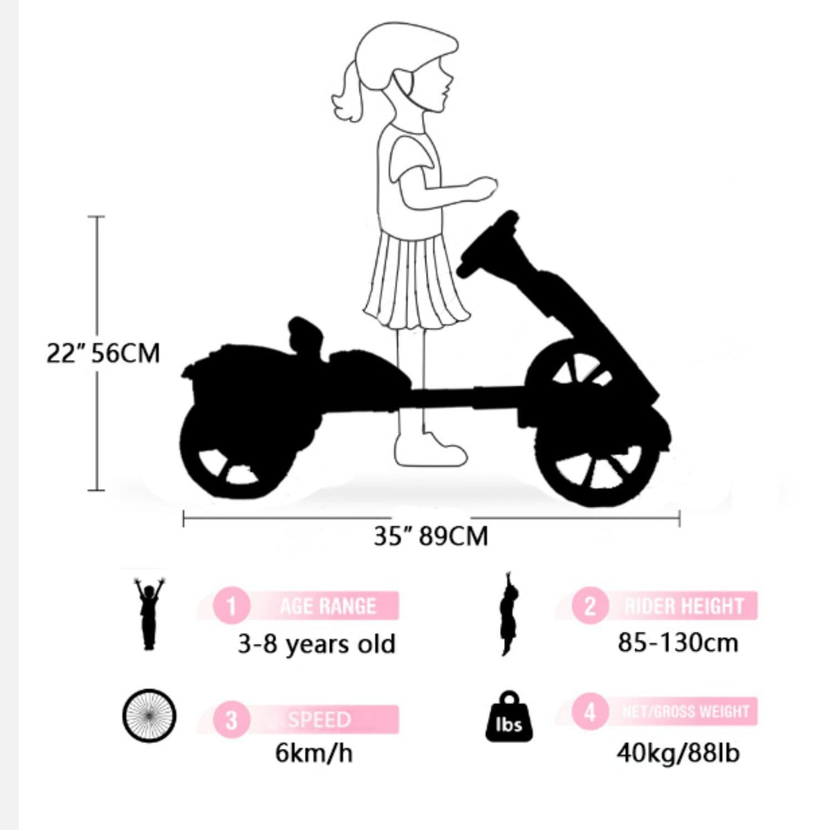 Electric Kids Pedal Go Kart with Adjustable Seat and Foldable Design - Multiple Colors
