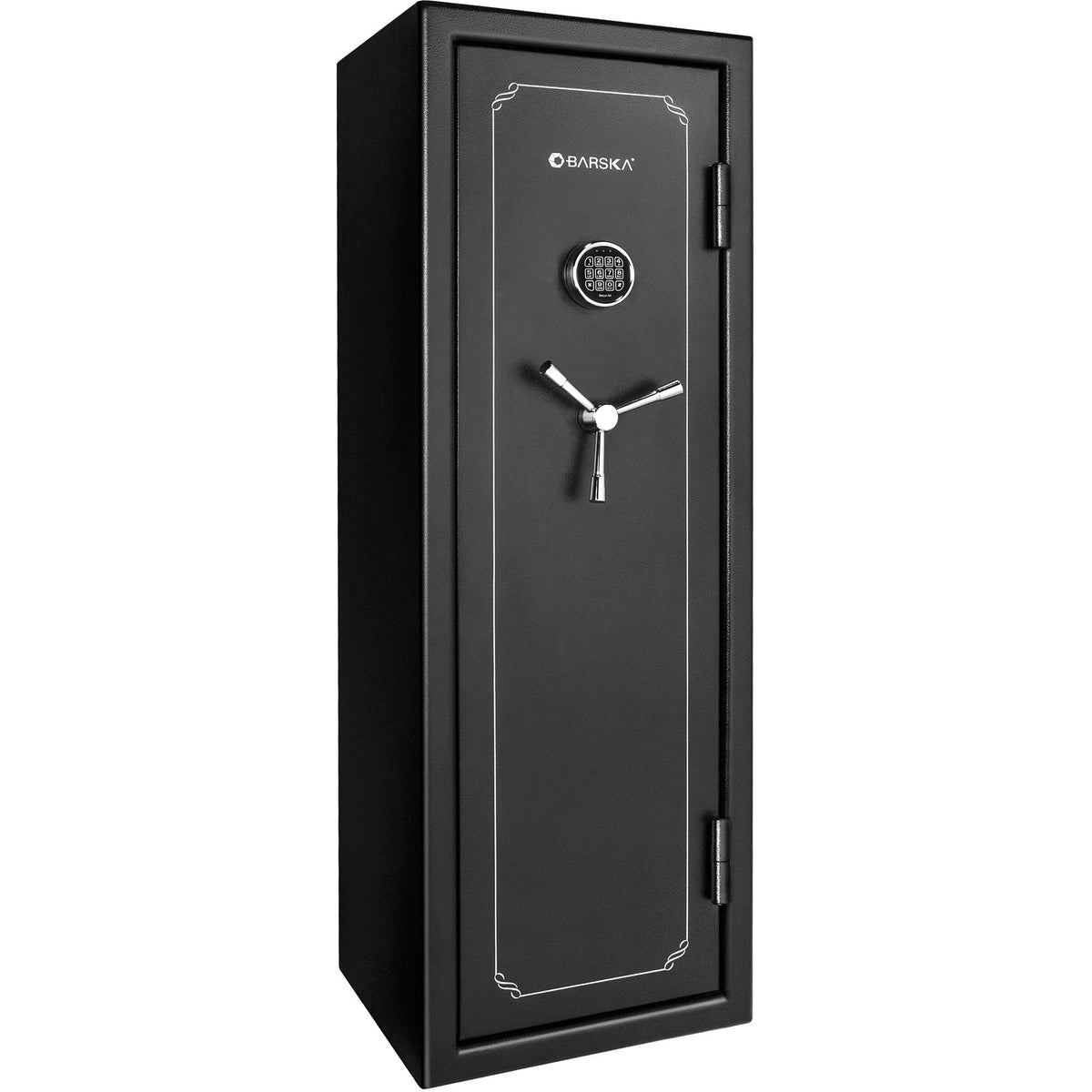 Tall Fireproof Protection Safe Vault with Solid Steel Construction - Black