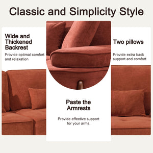 Comfortable Deep Seated Sofa With Pillows