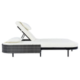 TREXM Outdoor Daybed with Adjustable Backrest