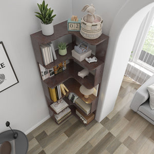 L-Shaped Corner Bookshelf
