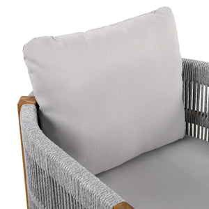 Outdoor Dining Chairs With Rope Handles (Set of 2)