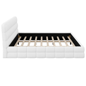 Upholstered Platform Bed With Headboard