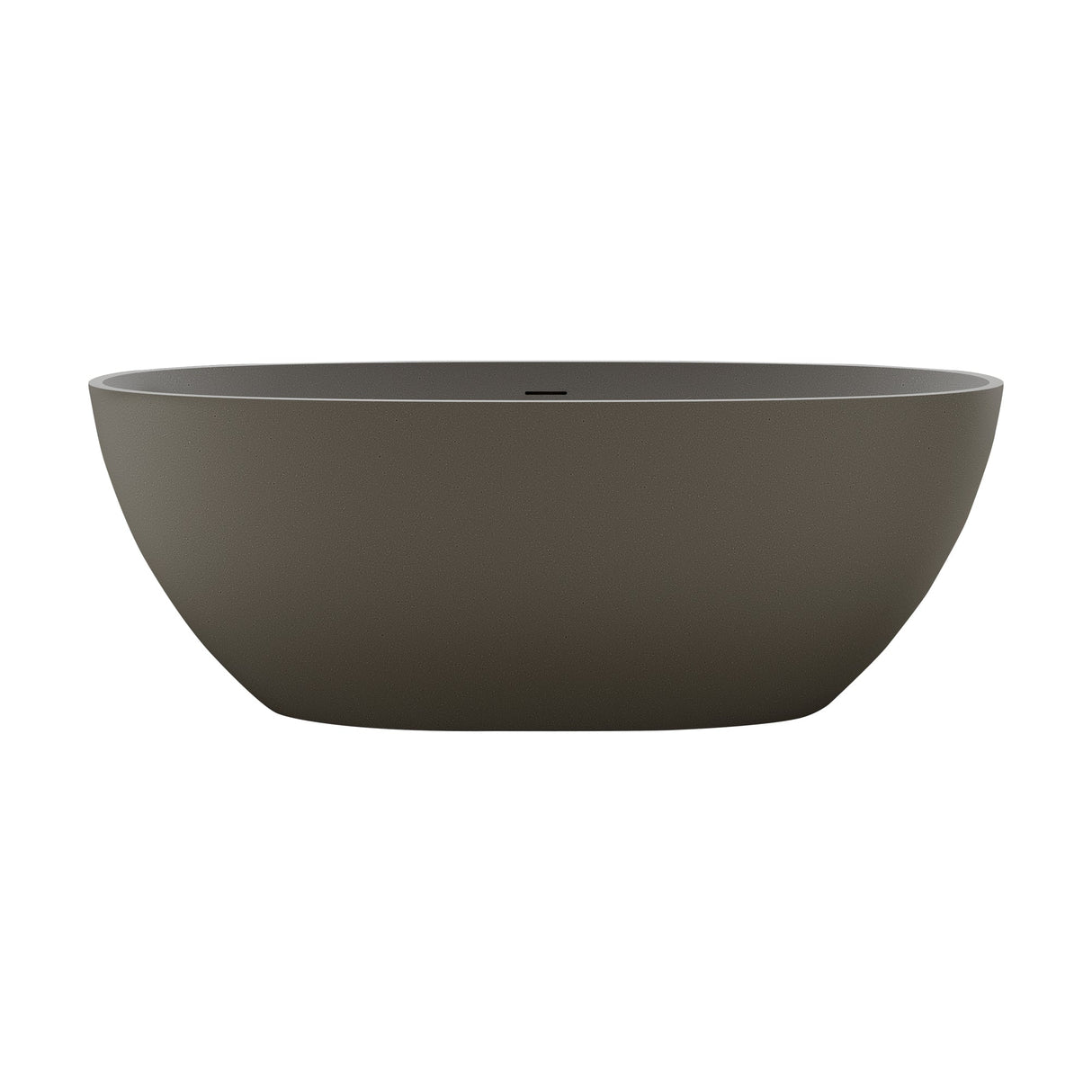 55'' Freestanding Bathtub Resin Stone Soaking Bathtub