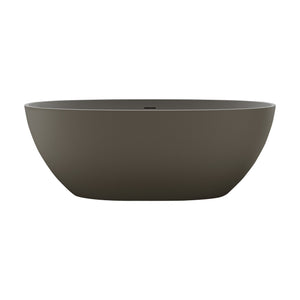 55'' Freestanding Bathtub Resin Stone Soaking Bathtub