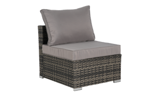 8 Pieces Outdoor Patio Sectional Sofa Couch,Wicker Furniture Conversation Sets with Washable Cushions & Glass Coffee Table for Garden, Poolside, Backyard