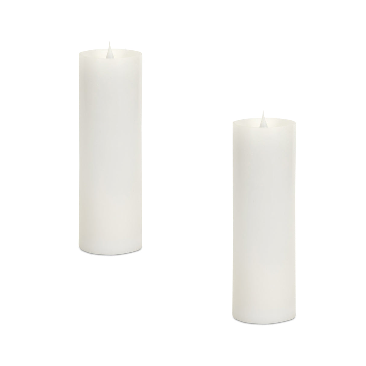9" Simplux Designer LED Candle with Moving Flame and Remote (Set of 2)