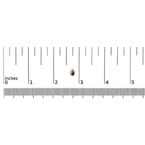 10K Yellow Gold 5X3 MM Pear-Cut Ruby and 1/7 Cttw Diamond Halo Stud Earrings (I-J Color, I1-I2 Clarity)