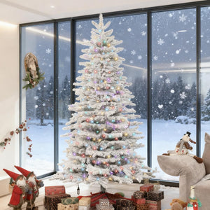 7.5ft Snow Flocked Artificial Christmas Tree