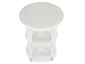 Heron Cove - Round Accent End Table - Chalk White