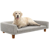 PawHut Dog Sofa Couch, Pet Bed with Comfortable Luxury Cushion, Washable Cover