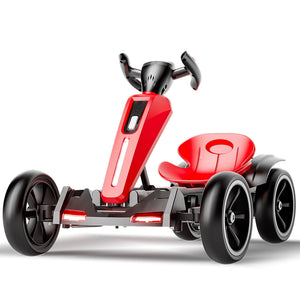 Electric Kids Pedal Go Kart With Adjustable Seat and Foldable Design