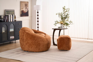 Foam Bean Bag Chairs for Adults and Teens with Ultra Soft Chenille Cover
