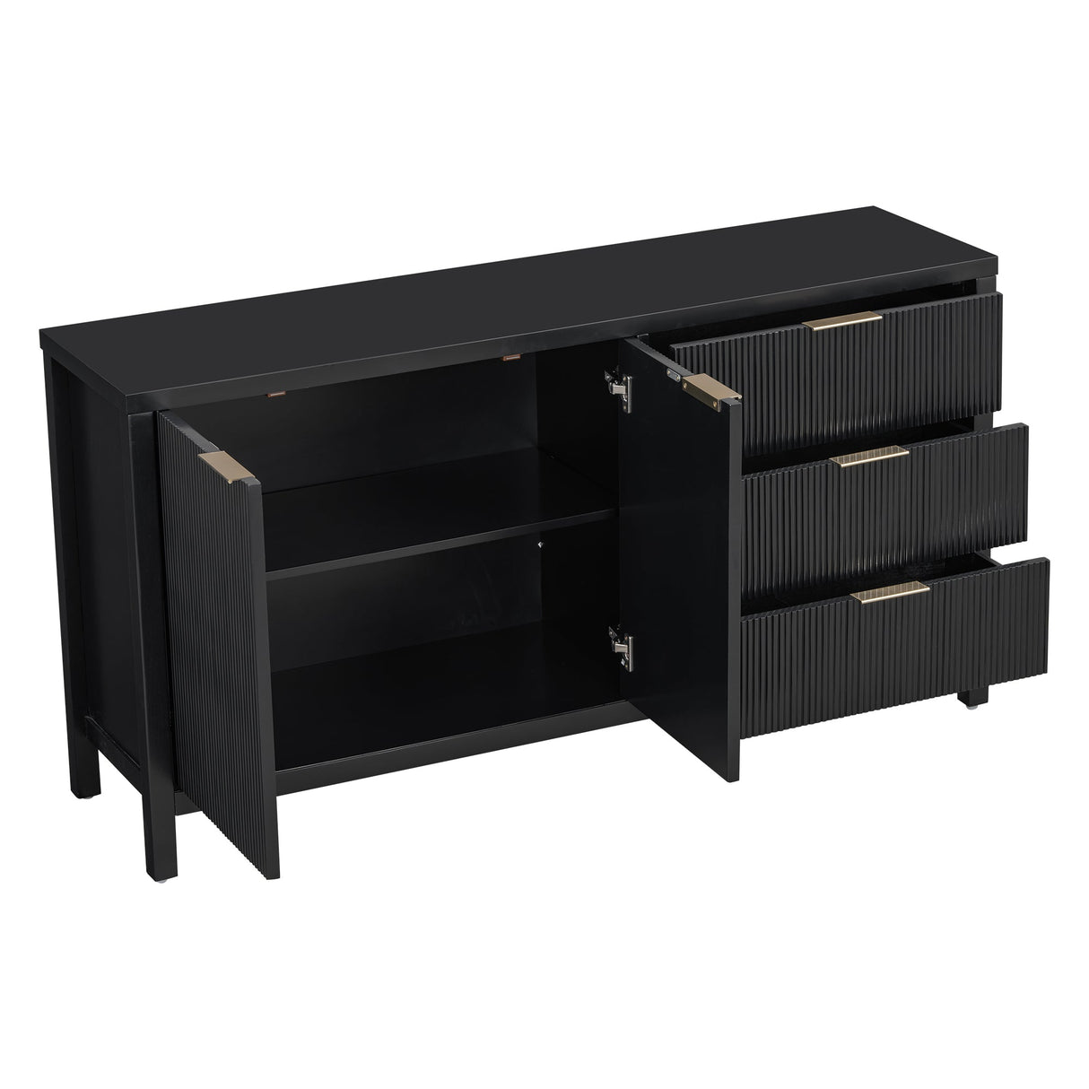 Fluted Sideboard Cabinet