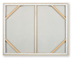 Worthney - Wall Art - Blue / White / Brown