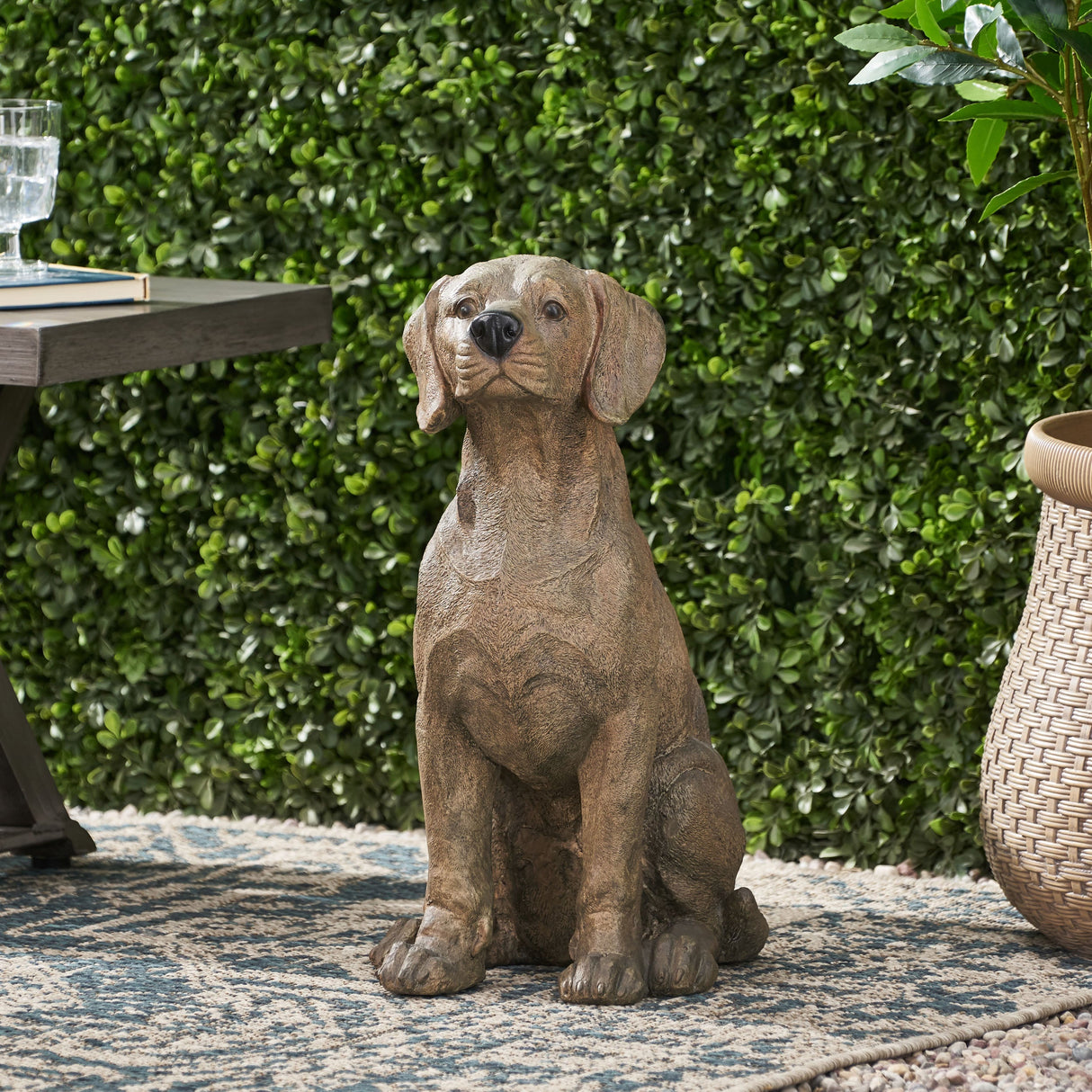 MGO Dog Decor, Outdoor Dog Statue