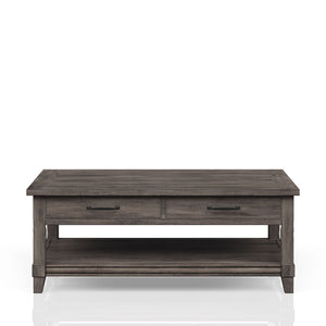Lift Top Cocktail Table With Casters - Gray