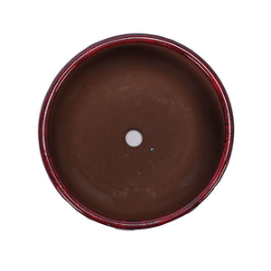 4 Pieces Planter Pot, Indoor Outdoor Flowerpot For Patio, Garden, Or Windowsills - Bean Paste Red