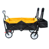 Folding Wagon Collapsible Outdoor Utility Wagon Heavy Duty Folding Garden Portable Hand Cart