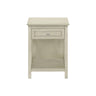 Accent End Table, 2 Tier, Storage Drawer, Transitional Style