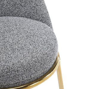 Celano Indoor Metal Upholstered Barstool Set of 2